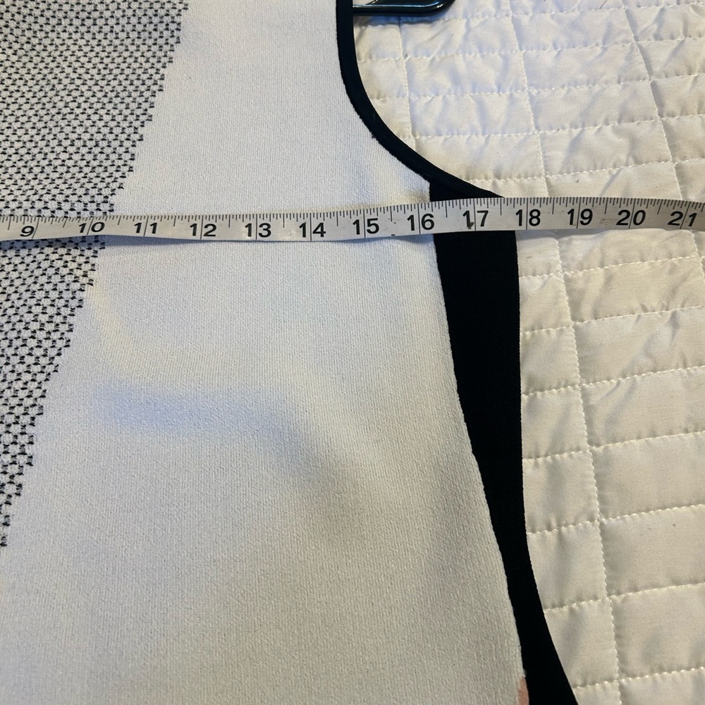 Etcetera Colorblock Knit Midi Dress in Cream, Pink, and Gray Size M - Picture 5 of 8